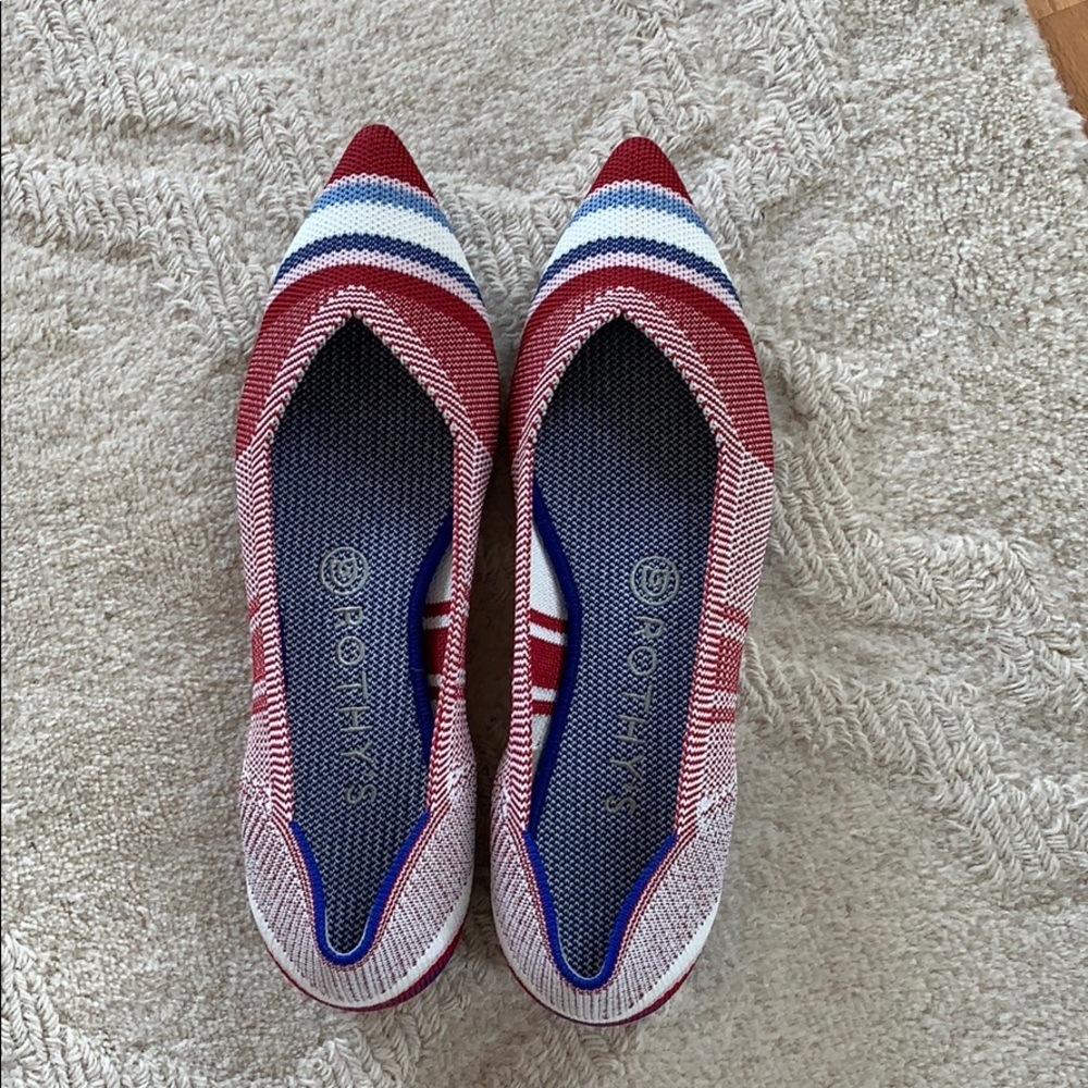 Rothys varsity stripe size 8